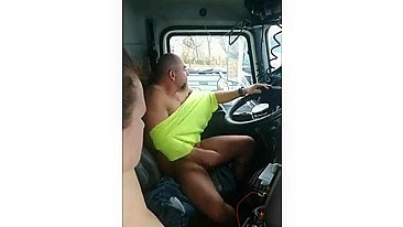 Sleazy Hooker Wildly Fornicates With Grimy Truck Driver Inside Dingy Vehicle