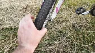 Sex outdoor in the grass with girlfriend Sex outdoor in the grass with girlfriend