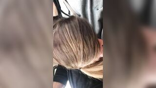 Shocking Public Blowjob In Moving Car With Lewd Gestures