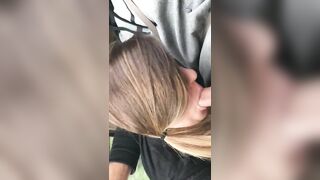 Shocking Public Blowjob In Moving Car With Lewd Gestures