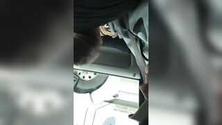 Shocking Public Blowjob In Moving Car With Lewd Gestures