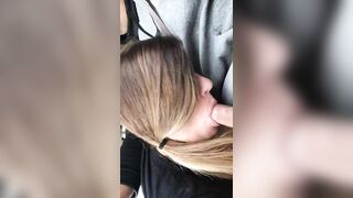 Shocking Public Blowjob In Moving Car With Lewd Gestures