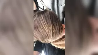 Shocking Public Blowjob In Moving Car With Lewd Gestures