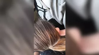 Shocking Public Blowjob In Moving Car With Lewd Gestures