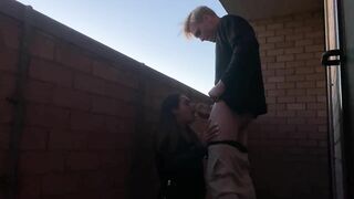 Hot Amateur Couple: Blowjob And Sex On The Balcony!