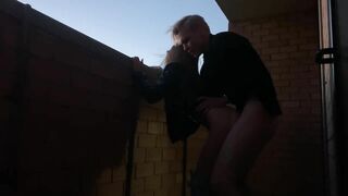 Hot Amateur Couple: Blowjob And Sex On The Balcony!