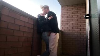 Hot Amateur Couple: Blowjob And Sex On The Balcony!