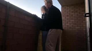 Hot Amateur Couple: Blowjob And Sex On The Balcony!