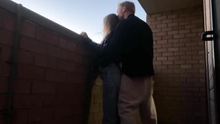 Hot Amateur Couple: Blowjob And Sex On The Balcony!