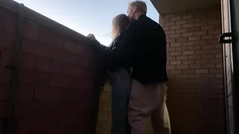 Hot Amateur Couple: Blowjob And Sex On The Balcony!