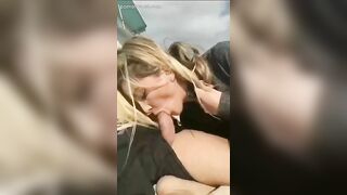 Sweet Amateur Blonde Performs A Titillating Blowjob At A Public Beach