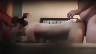 Slut girlfriend caught on hidden camera having sex with friend