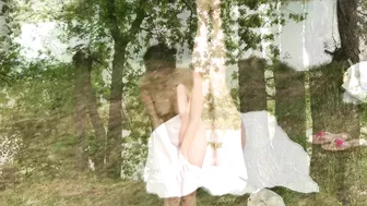 Amateur Russian couple nice sex outdoor at a picnic