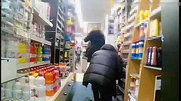 Exhibitionist wife flashing in stores