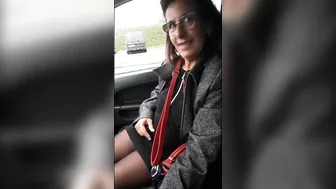 Horny mature French wife walking semi naked outdoor and flashing nude Horny mature French wife walking semi naked outdoor and flashing nude