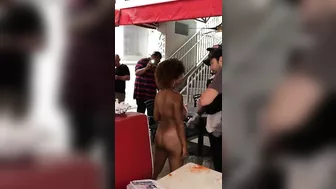 Shocking! Public Indecency By Nude Black Woman At Fast-Food Joint