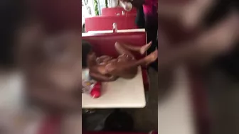 Shocking! Public Indecency By Nude Black Woman At Fast-Food Joint