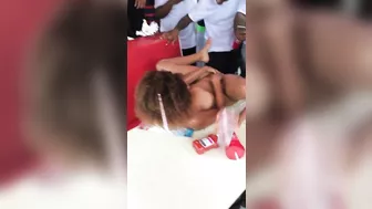 Shocking! Public Indecency By Nude Black Woman At Fast-Food Joint