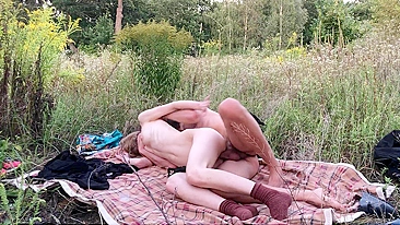 Passionate Sex In Woods With Captivating Girlfriend