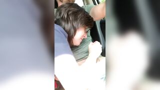 Hot Car Blowjob With Tasty Cum In Her Eager Mouth, Ending Fabulously