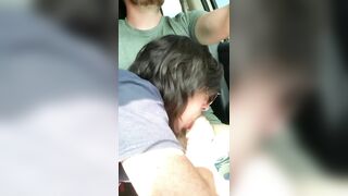 Hot Car Blowjob With Tasty Cum In Her Eager Mouth, Ending Fabulously