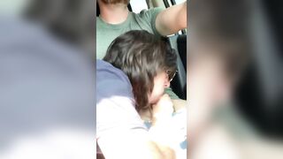 Hot Car Blowjob With Tasty Cum In Her Eager Mouth, Ending Fabulously