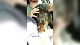 Hot Car Blowjob With Tasty Cum In Her Eager Mouth, Ending Fabulously