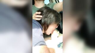 Hot Car Blowjob With Tasty Cum In Her Eager Mouth, Ending Fabulously