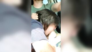 Hot Car Blowjob With Tasty Cum In Her Eager Mouth, Ending Fabulously