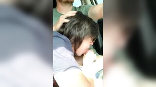 Hot Car Blowjob With Tasty Cum In Her Eager Mouth, Ending Fabulously