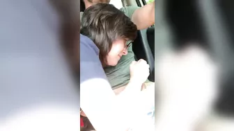 Hot Car Blowjob With Tasty Cum In Her Eager Mouth, Ending Fabulously