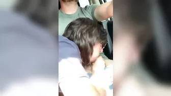 Hot Car Blowjob With Tasty Cum In Her Eager Mouth, Ending Fabulously