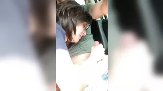 Hot Car Blowjob With Tasty Cum In Her Eager Mouth, Ending Fabulously