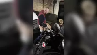 Dude Wildly Fucks Hot, Huge-Boobied Hoe With Phony Ass On Public Road