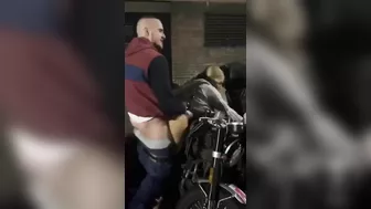 Dude Wildly Fucks Hot, Huge-Boobied Hoe With Phony Ass On Public Road