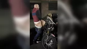 Dude Wildly Fucks Hot, Huge-Boobied Hoe With Phony Ass On Public Road