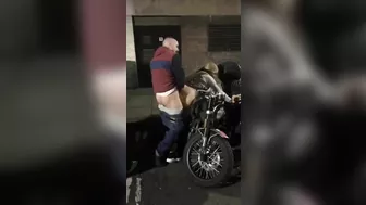 Dude Wildly Fucks Hot, Huge-Boobied Hoe With Phony Ass On Public Road