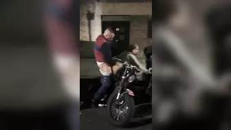 Dude Wildly Fucks Hot, Huge-Boobied Hoe With Phony Ass On Public Road