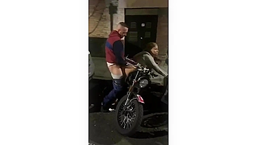 Dude Wildly Fucks Hot, Huge-Boobied Hoe With Phony Ass On Public Road