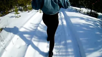 Passionate Outdoor Sex In The Snow, So Hot And Steamy