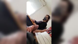 Woman helps stranger to jerk him off while waiting at doctor