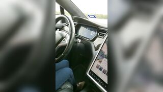 Sneaky Girlfriend Performs Daring Fellatio In Public Parking Lot