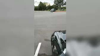 Sneaky Girlfriend Performs Daring Fellatio In Public Parking Lot