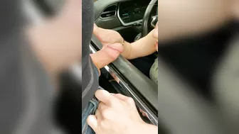 Sneaky Girlfriend Performs Daring Fellatio In Public Parking Lot