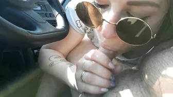 Scandalous! Horny Wife Orally Pleasures Her Husband In A Steamy Car Encounter