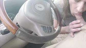 Risky Car-Blowjob Numerous Cum-Gargle Finale