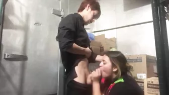 Horny Chubby Big Girl Colleague Getting Creampied By Her Slender Desk Buddy