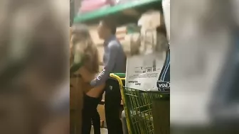 Hidden camera filmed manager fucking female employee in warehouse