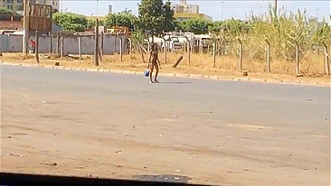 Hookers caught naked on the street secretly filmed on hidden camera in car