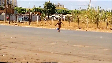 Hookers caught naked on the street secretly filmed on hidden camera in car